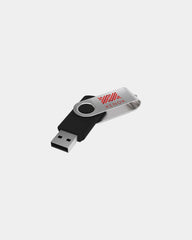 USB-Stick 360° drehbar Twister zum Personalisieren - Schwarz