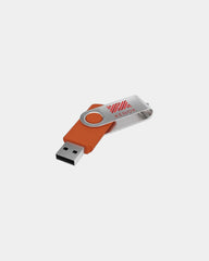 USB-Stick 360° drehbar Twister zum Personalisieren - Orange