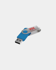 USB-Stick 360° drehbar Twister zum Personalisieren - Hellblau