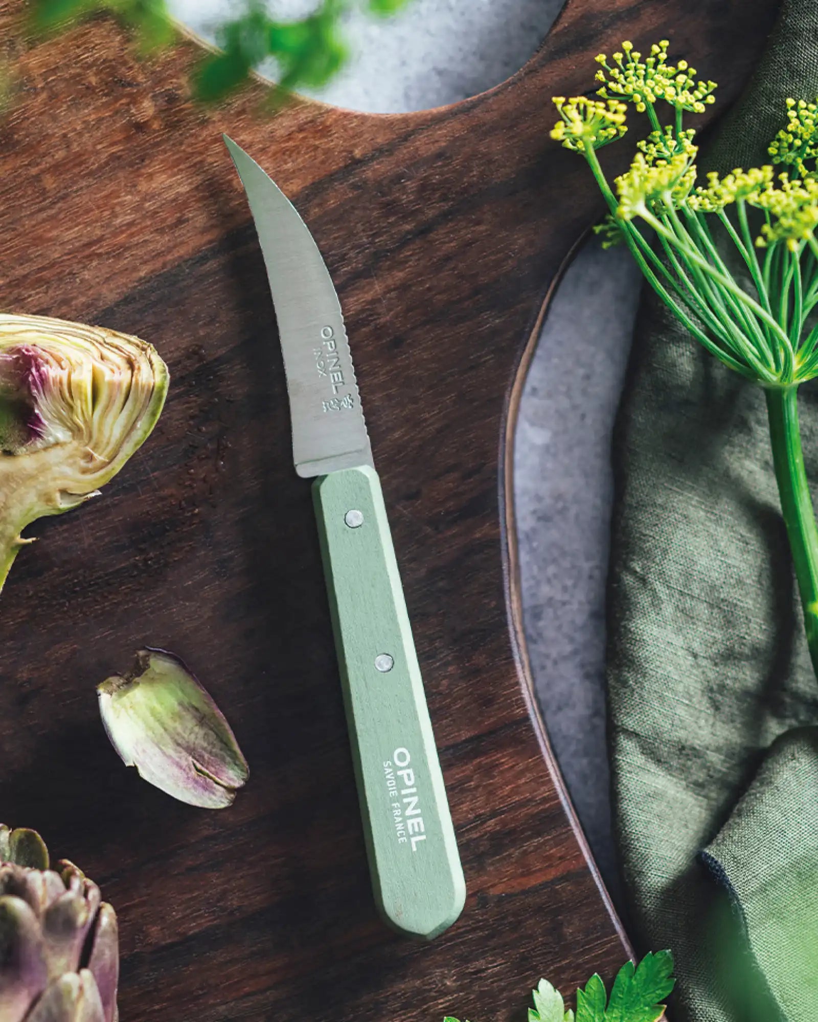 Gemüsemesser Edelstahl Opinel N°114 zum Personalisieren - 8