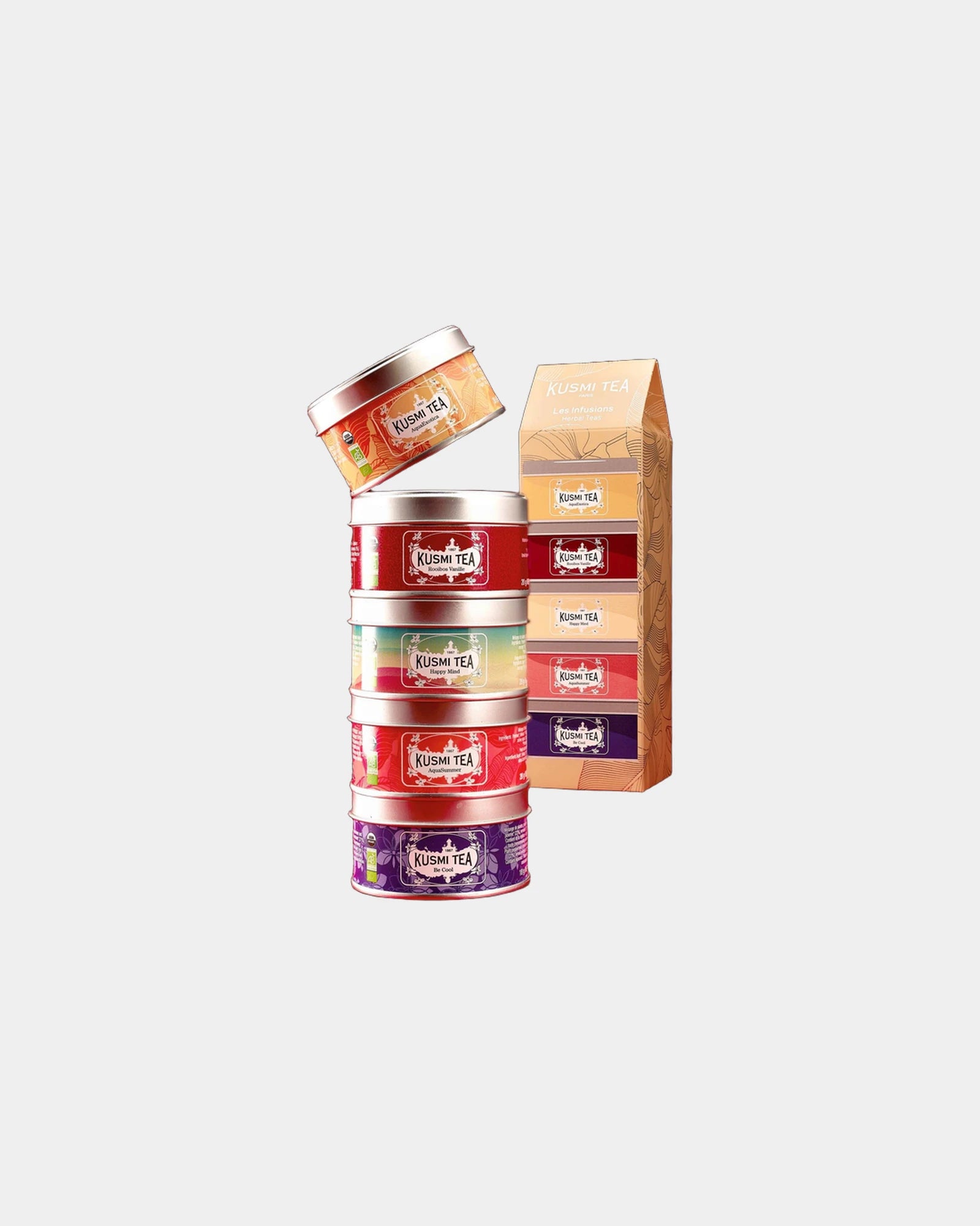 Teeset Kusmi Tea 5 Bio-Infusionen 100g zum Personalisieren - 2