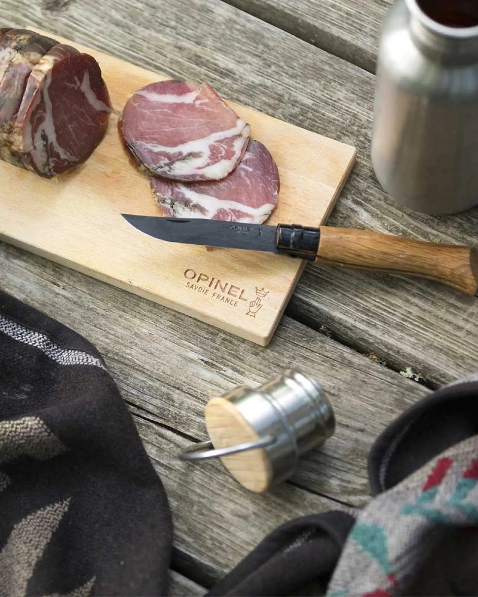 Küchenmesser Edelstahl Opinel N°08 Eiche Black zum Personalisieren - 5