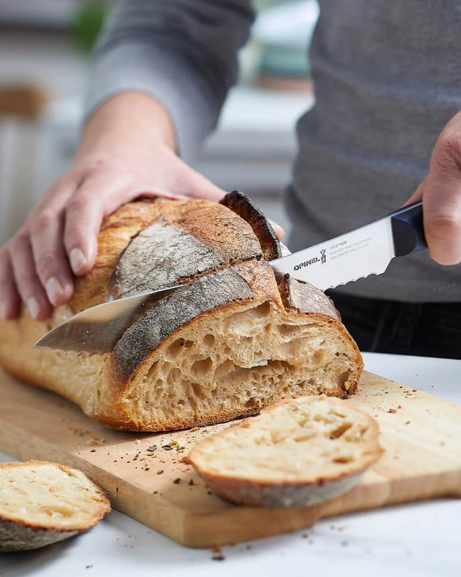 Brotmesser Edelstahl Opinel N°216 zum Personalisieren - 3