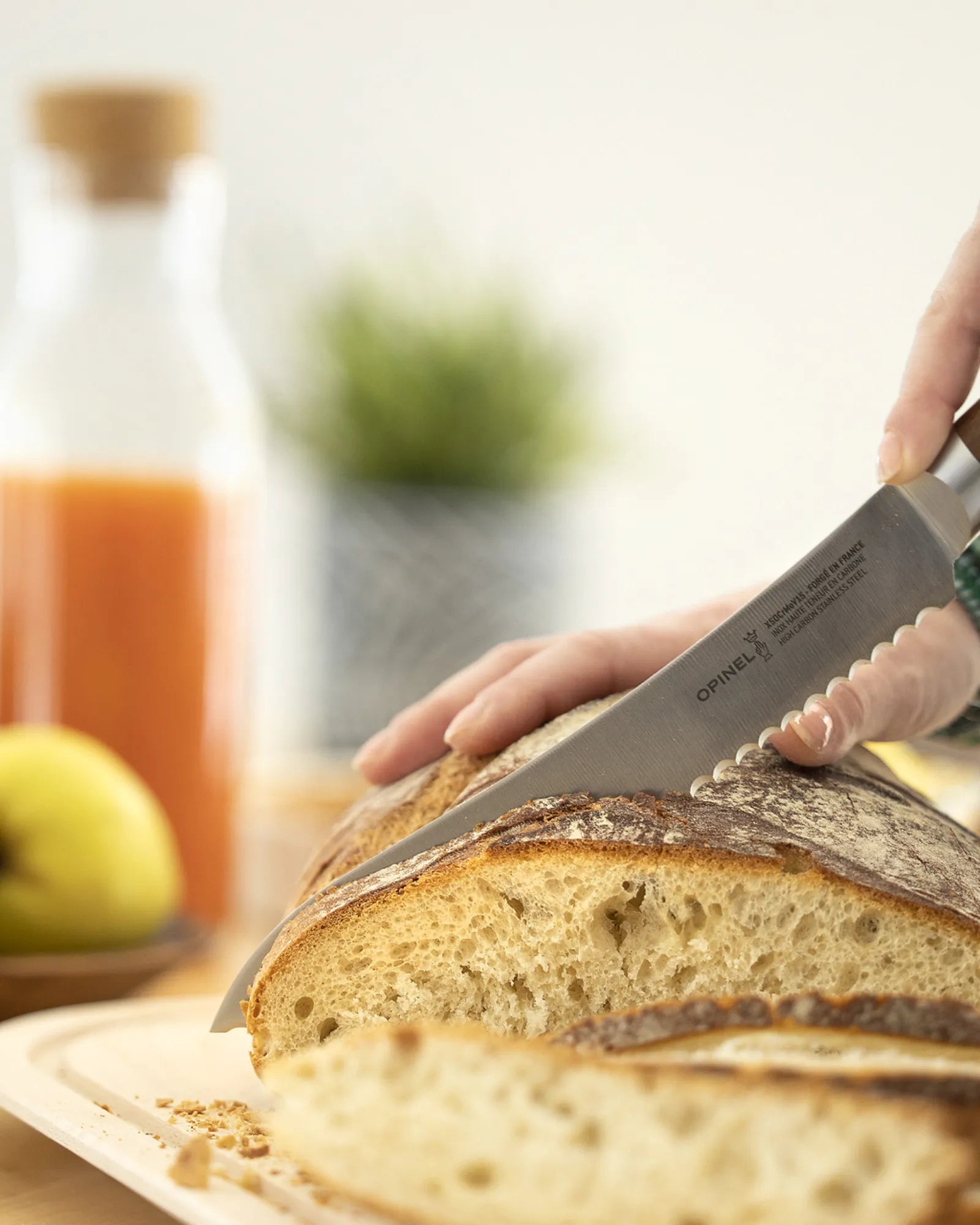 Brotmesser Edelstahl Opinel 1890 zum Personalisieren - 2