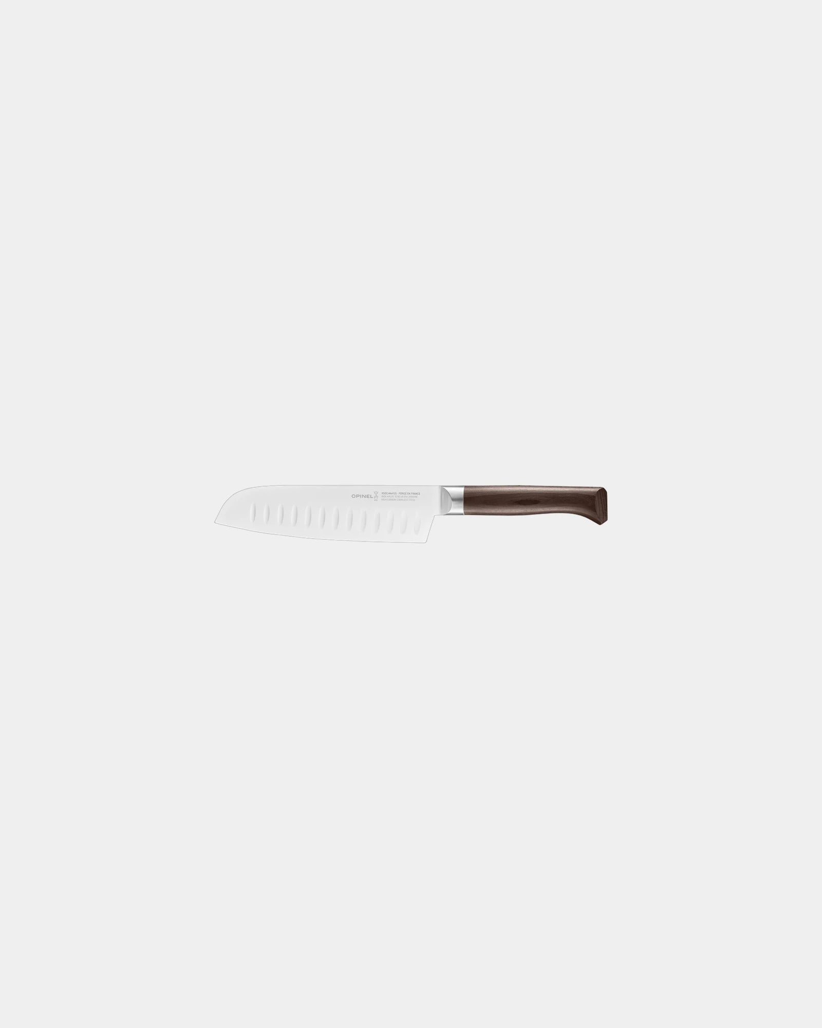 Santoku Messer Edelstahl von Opinel zum Personalisieren - Braun