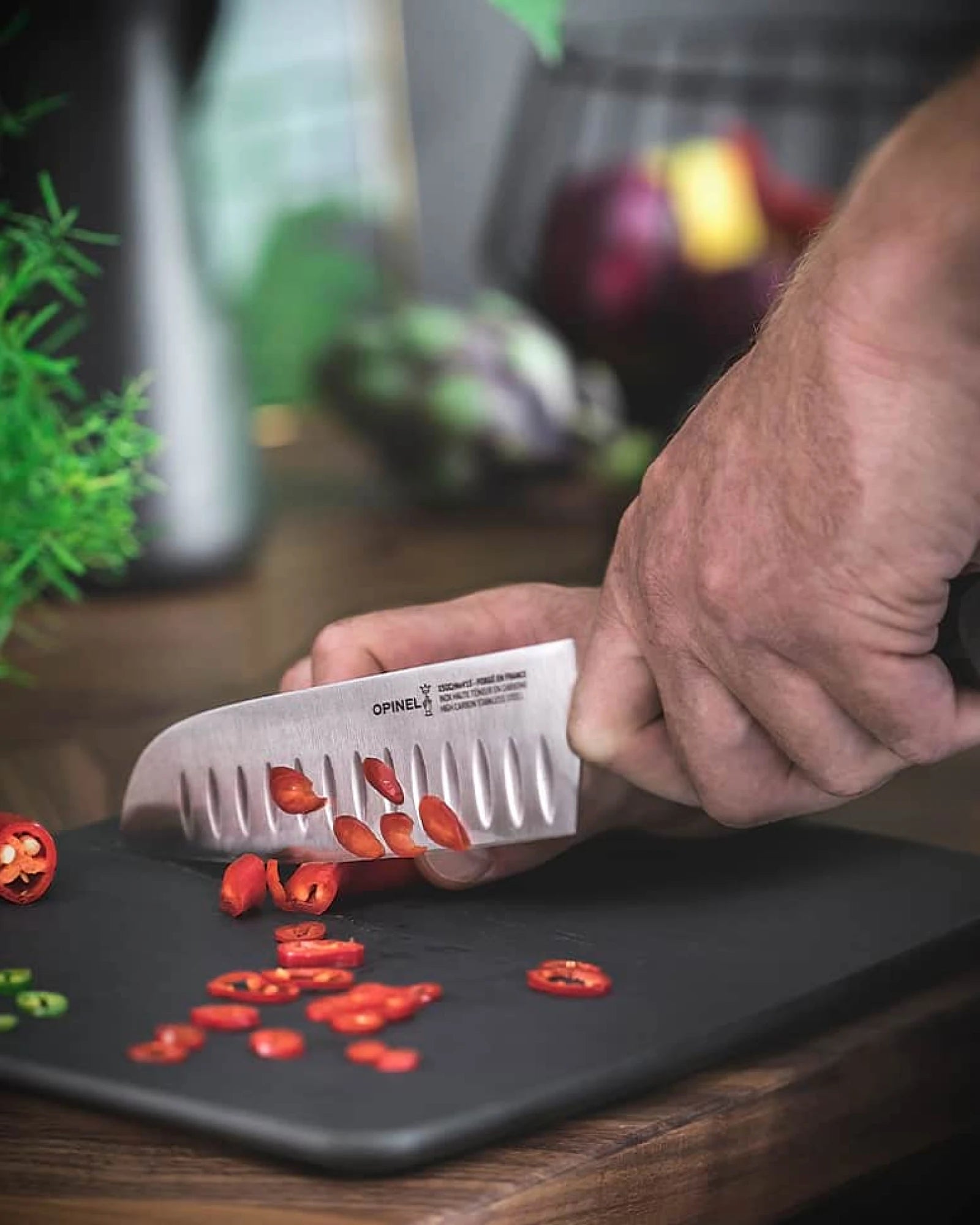 Santoku Messer Edelstahl von Opinel zum Personalisieren - 5
