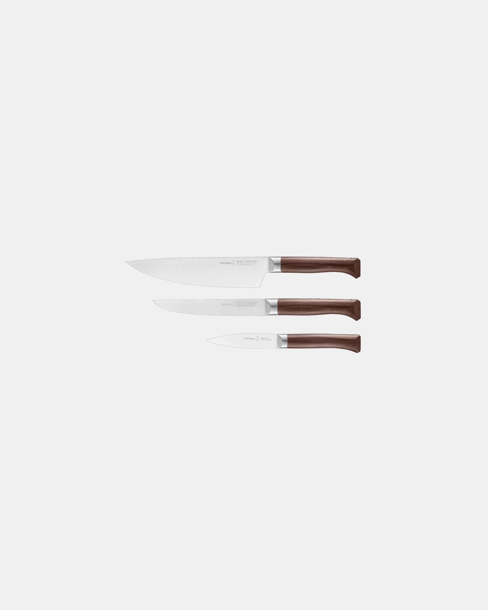 Küchenmesser-Set Edelstahl Opinel 1890 zum Personalisieren - Braun