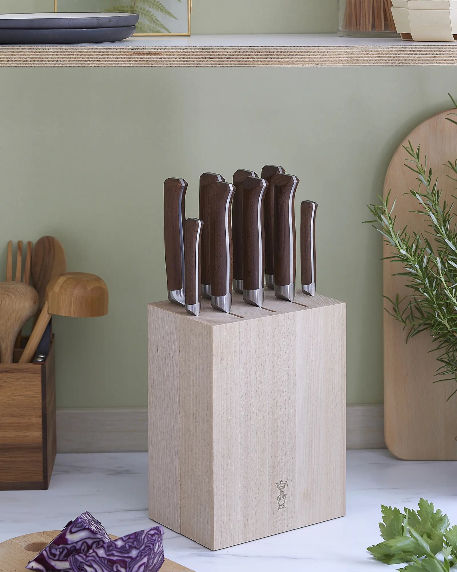 Aufbewahrungsblock für 9 Messer Opinel zum Personalisieren - 6