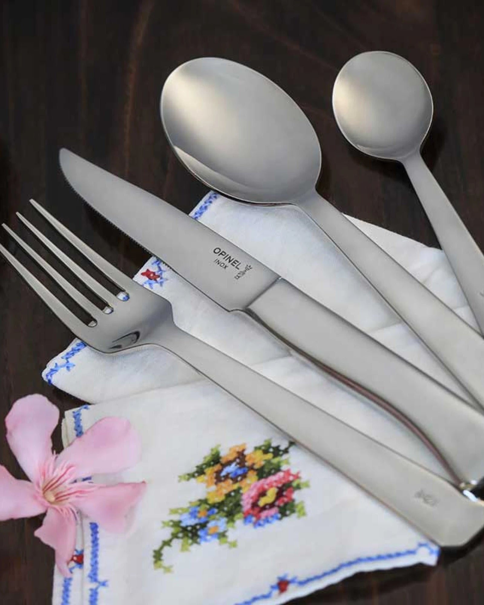 Löffel Edelstahl Opinel 22 cm zum Personalisieren - 2