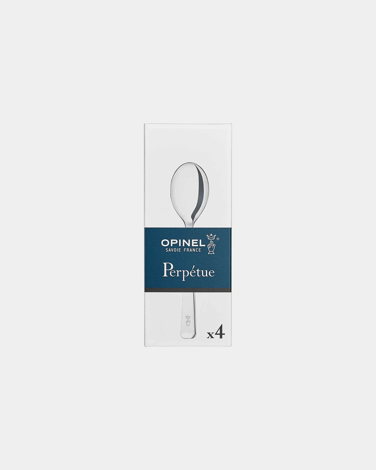 Kaffeelöffel Edelstahl Opinel 16 cm zum Personalisieren - Silber