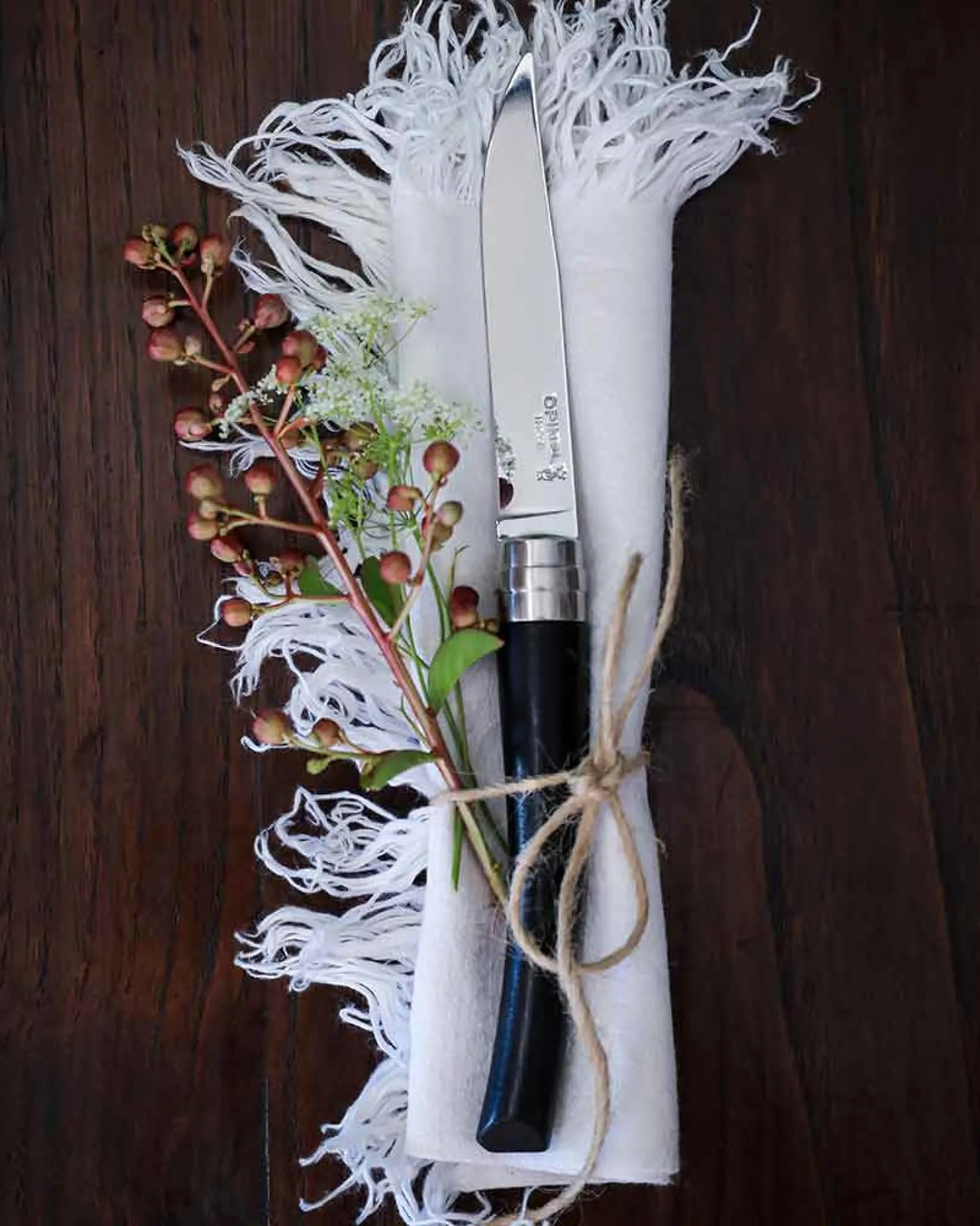 Tischmesser Edelstahl Opinel Facette 10 cm zum Personalisieren - 6