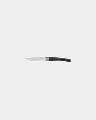 Tischmesser Edelstahl Opinel Facette 10 cm zum Personalisieren - Schwarz