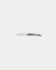 Tischmesser Edelstahl Opinel Facette 10 cm zum Personalisieren - Marineblau