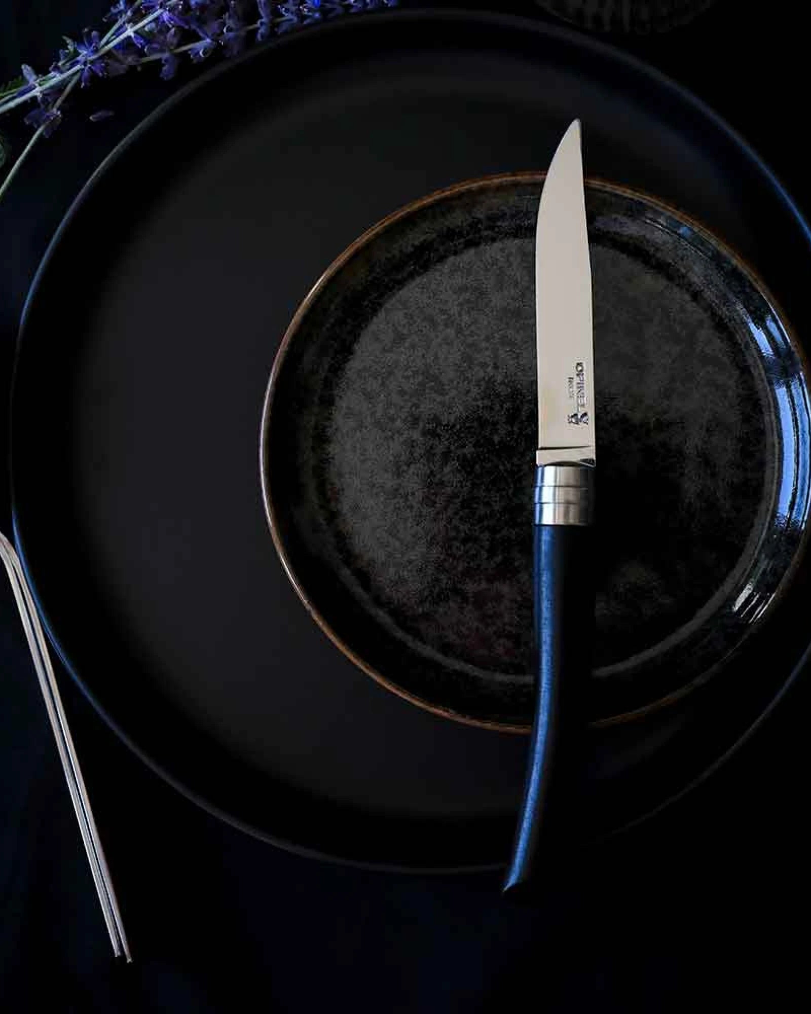 Tischmesser Edelstahl Opinel Facette 10 cm zum Personalisieren - 4
