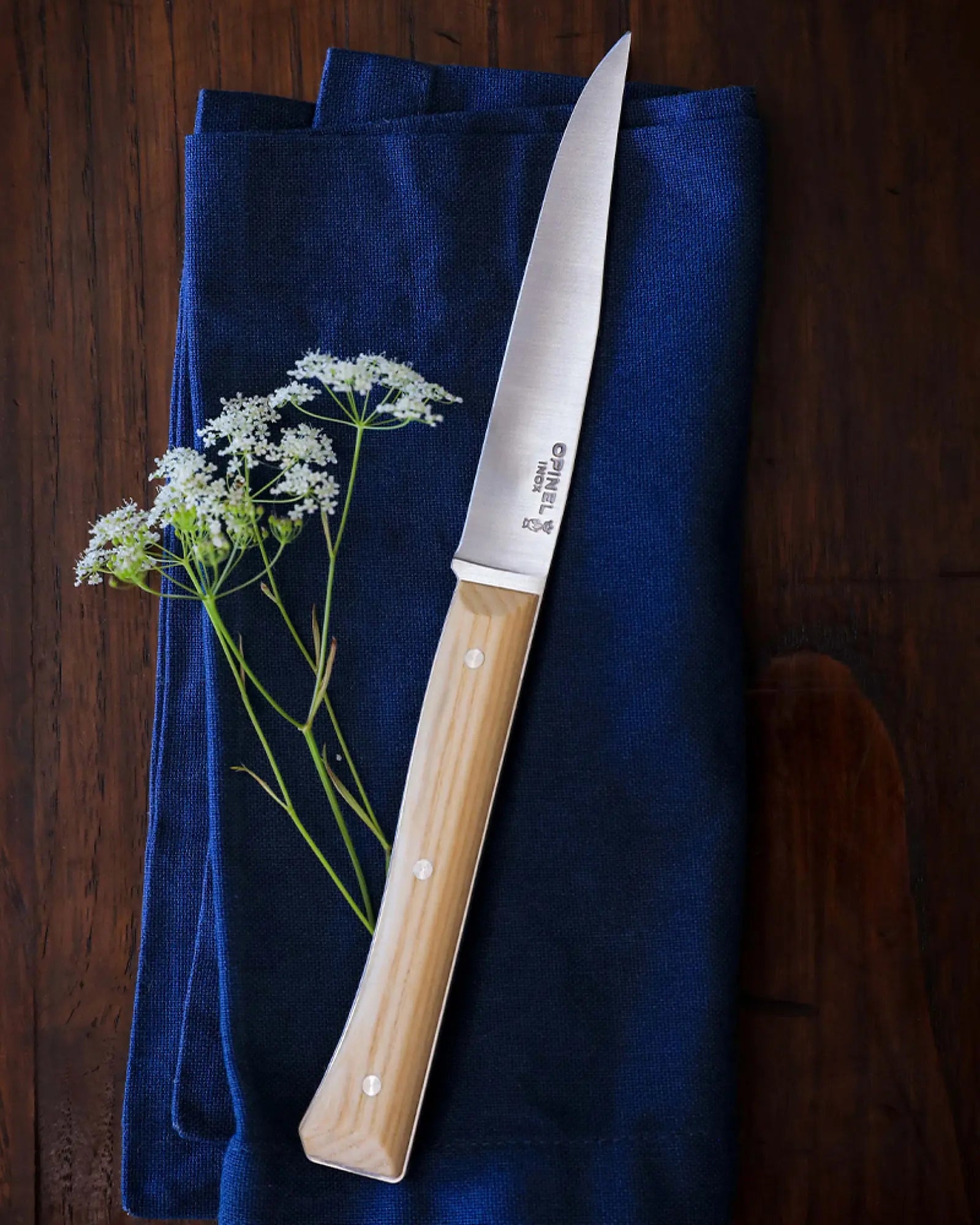 Tischmesser Edelstahl Opinel Facette 11 cm zum Personalisieren - 3
