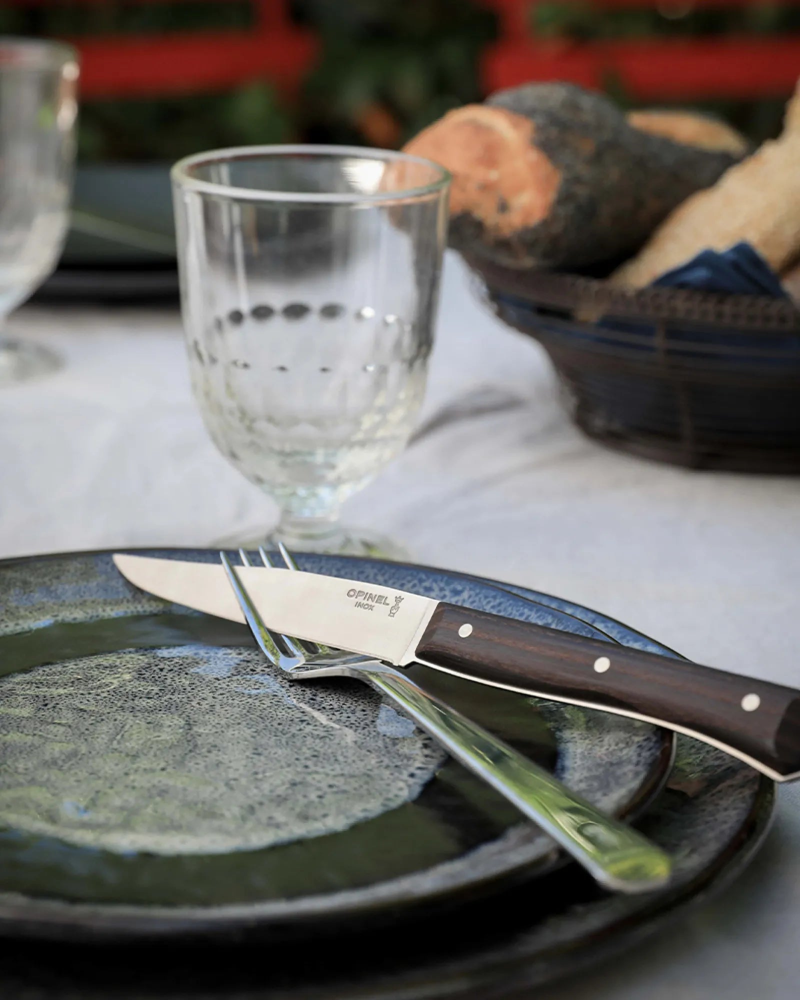 Tischmesser Edelstahl Opinel Facette 11 cm zum Personalisieren - 11