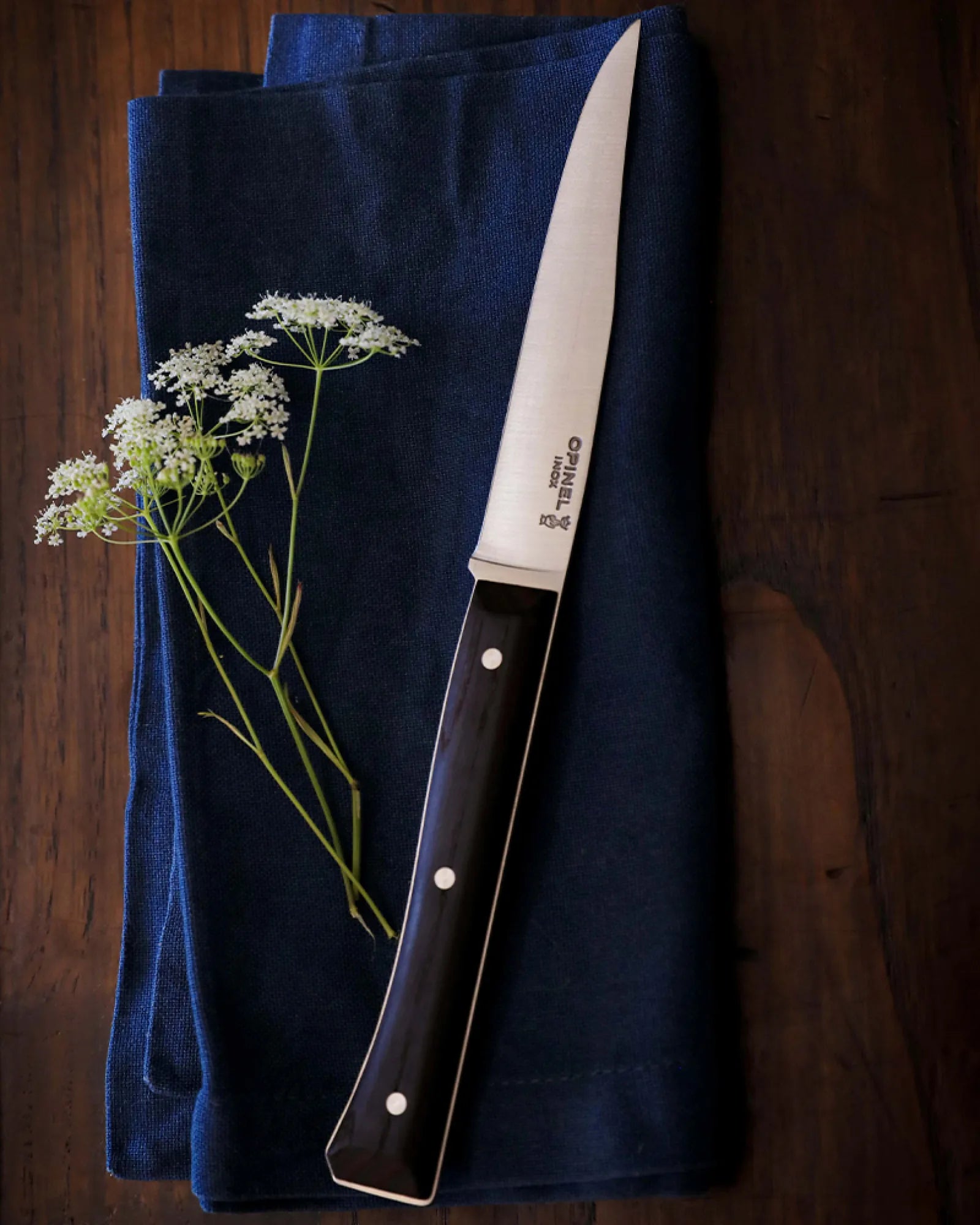 Tischmesser Edelstahl Opinel Facette 11 cm zum Personalisieren - 9