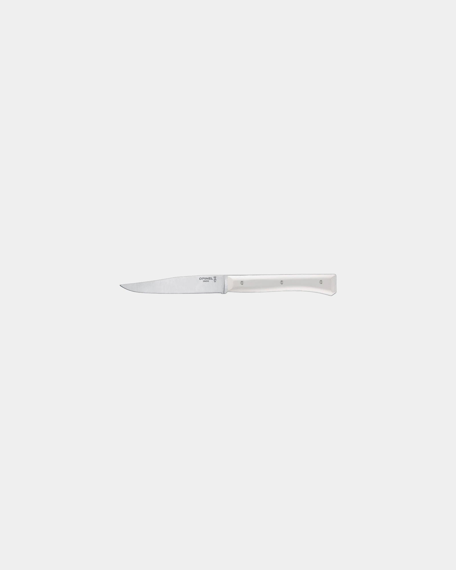 Tischmesser Edelstahl Opinel Facette 11 cm zum Personalisieren - Weiß