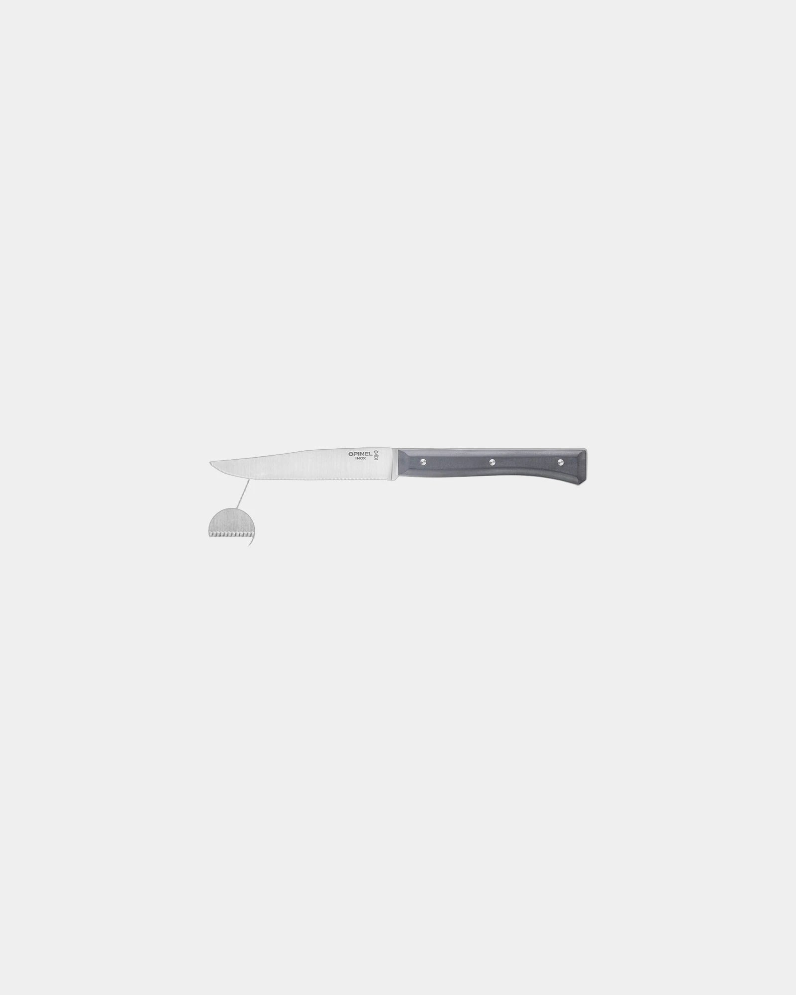 Tischmesser Edelstahl Opinel Facette 11 cm zum Personalisieren - Grau