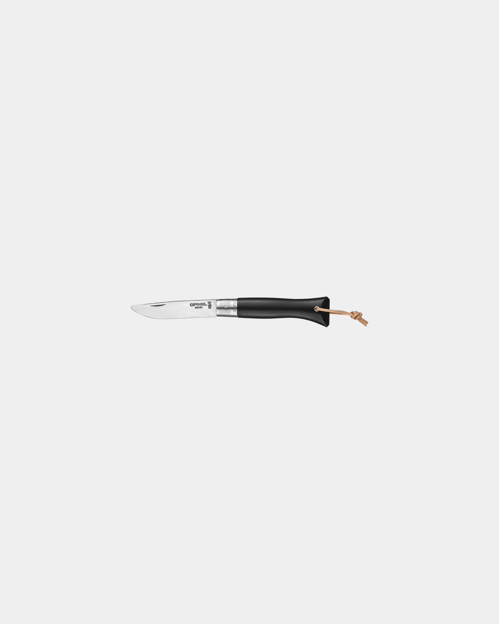 Personalisierbares Messer Edelstahl Opinel 7 cm zum Personalisieren - Schwarz