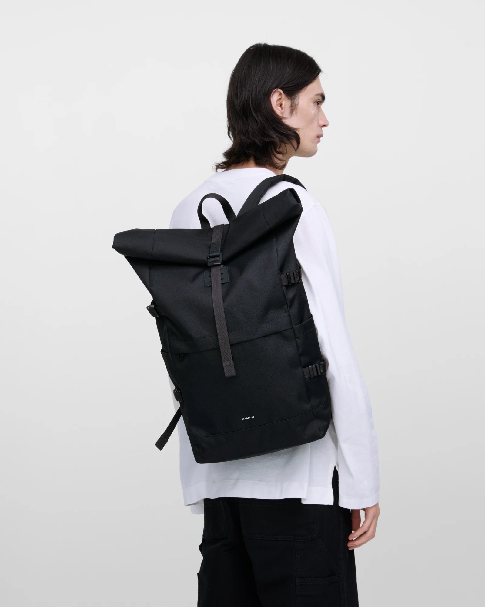 Recycelter Rucksack Sandqvist Icon Rolltop 26L zum Personalisieren - 19