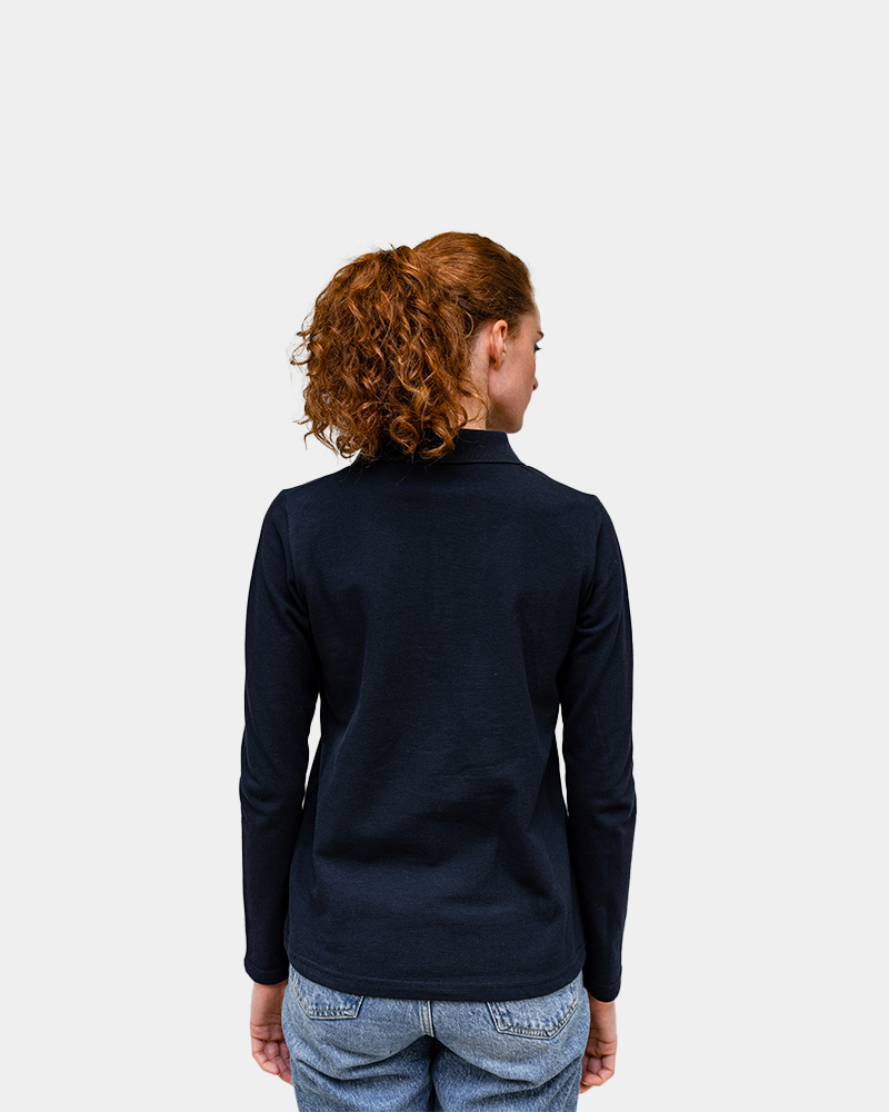 Langarm-Poloshirt für Damen zum Personalisieren - 7