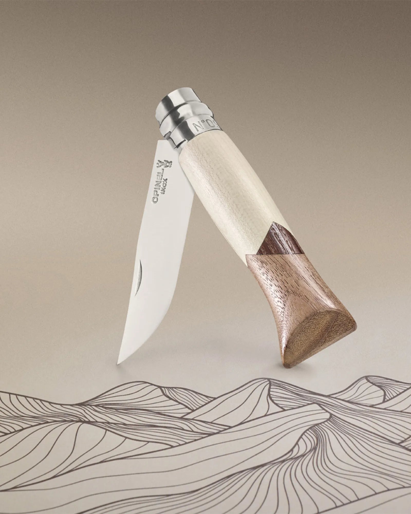 Messer Edelstahl Opinel N°09 Cime zum Personalisieren - 3