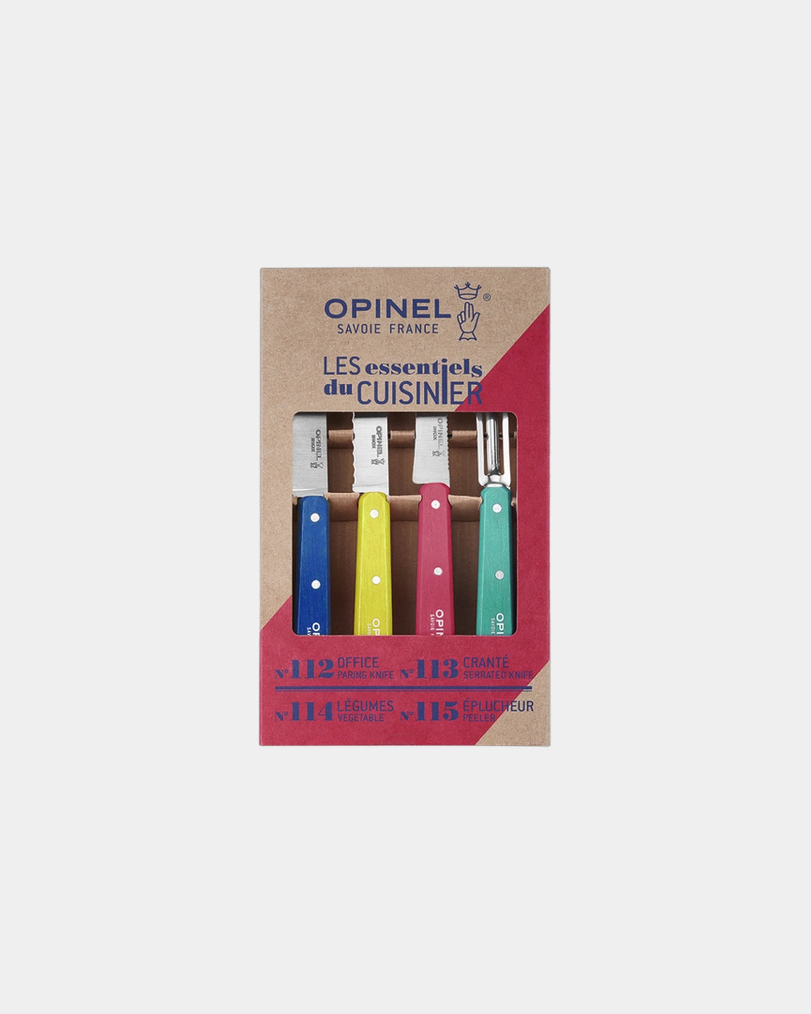 Coffret Küchenmesser Opinel Les Essentiels zum Personalisieren - Blau