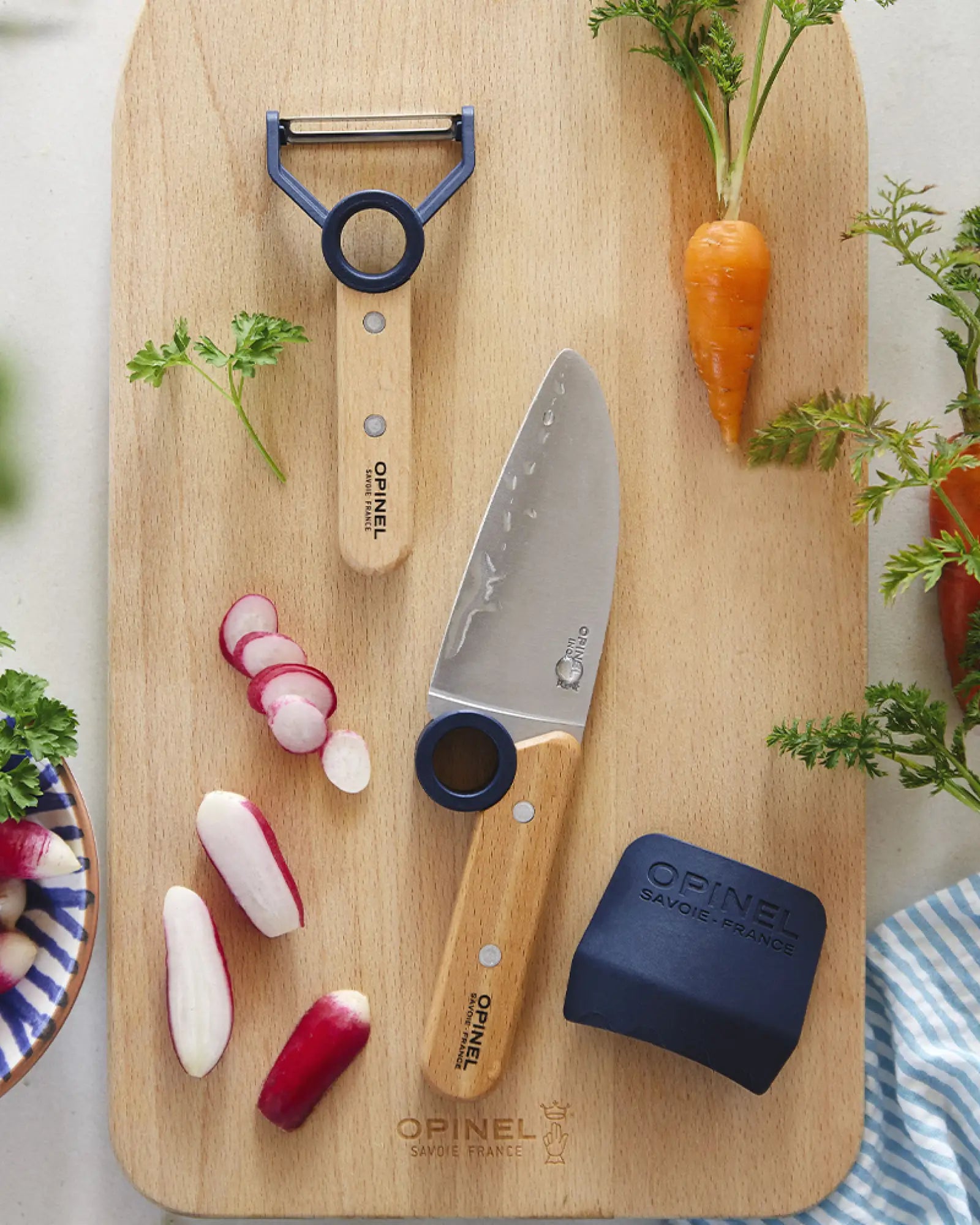 Küchen-Set Edelstahl Opinel Le Petit Chef zum Personalisieren - 4