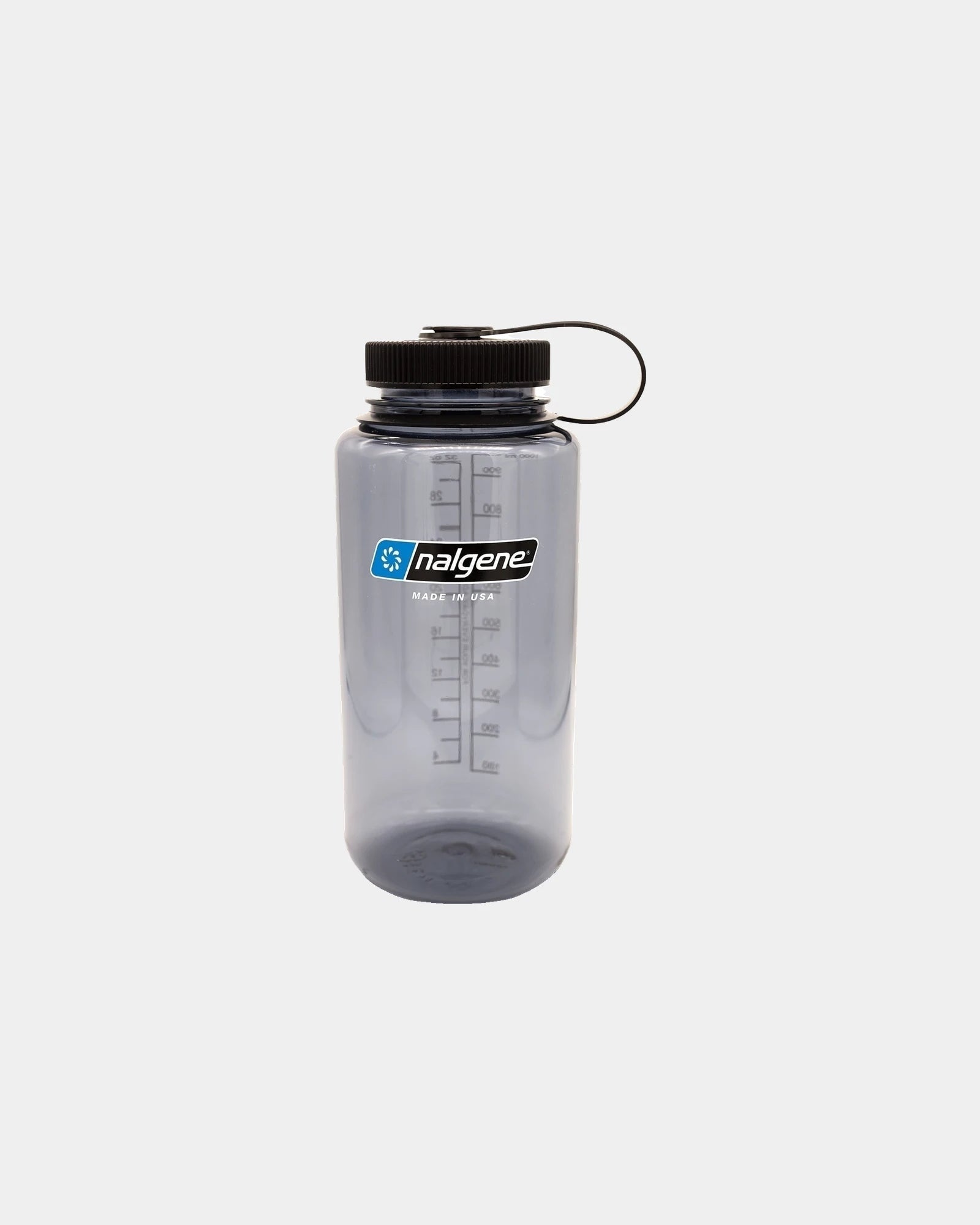 Trinkflasche Tritan renew Nalgene 1L zum Personalisieren - Grau Schwarz