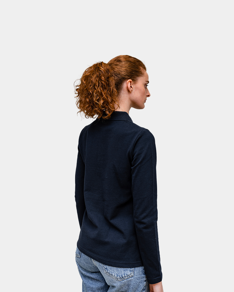 Langarm-Poloshirt für Damen zum Personalisieren - 6