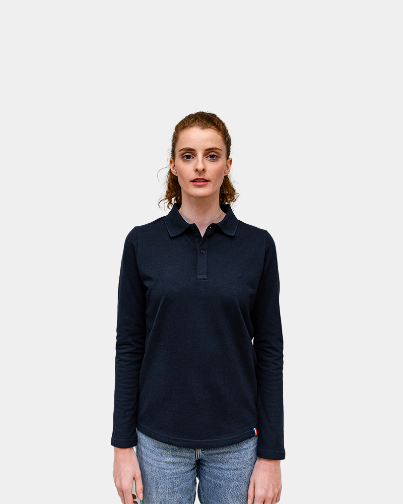 Langarm-Poloshirt für Damen zum Personalisieren - 4