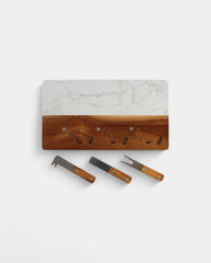 Personalisierbares Käsebrett aus Holz - 4