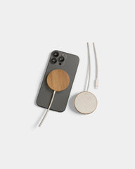 Personalisierbares Magsafe Induktionsladegerät aus Holz - 2