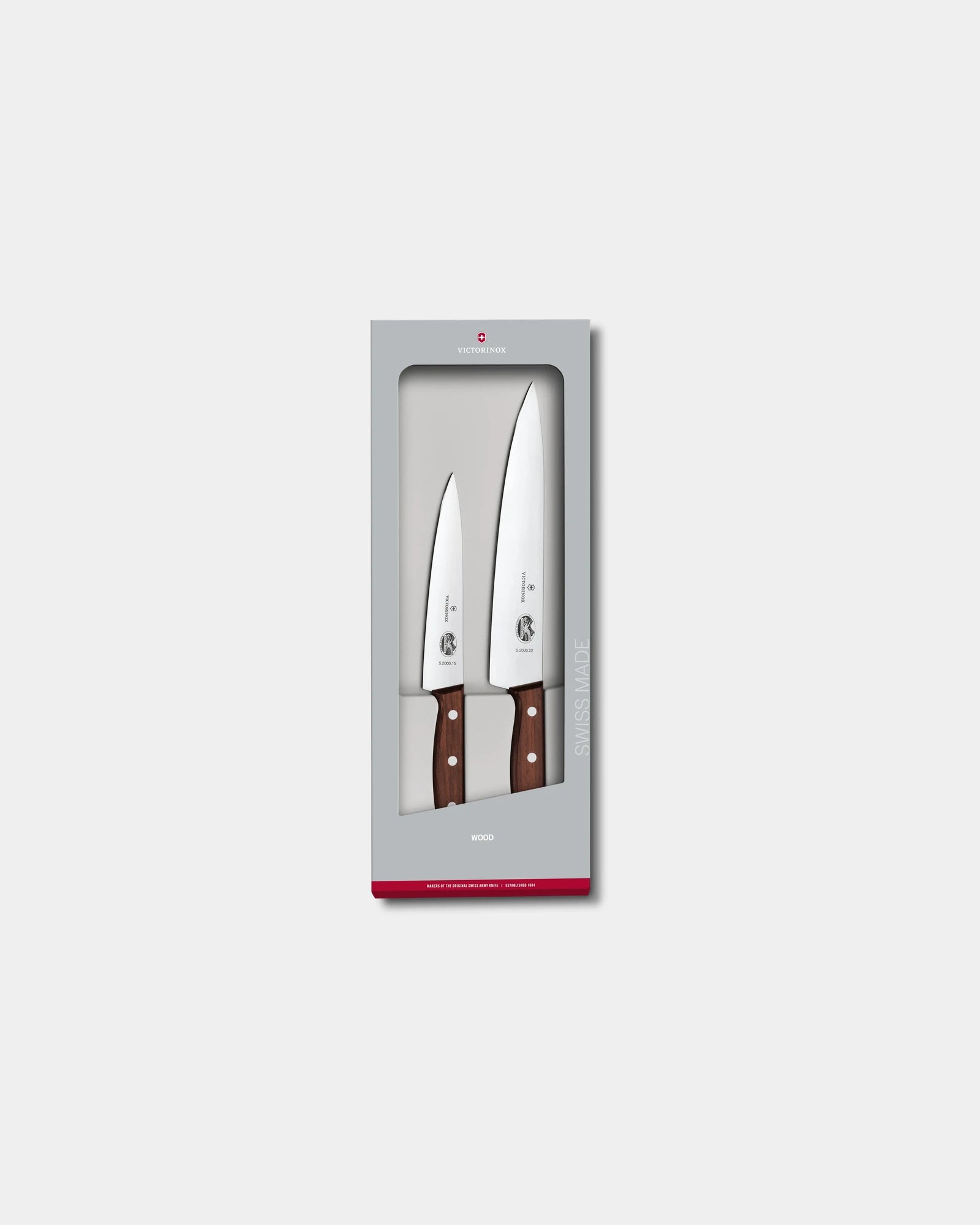 Küchenmesser-Set Wood 2 Teile Victorinox zum Personalisieren - Modifiziertes Ahornholz