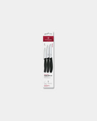 Küchenmesser Set 3-teilig Victorinox Swiss Classic zum Personalisieren - Schwarz