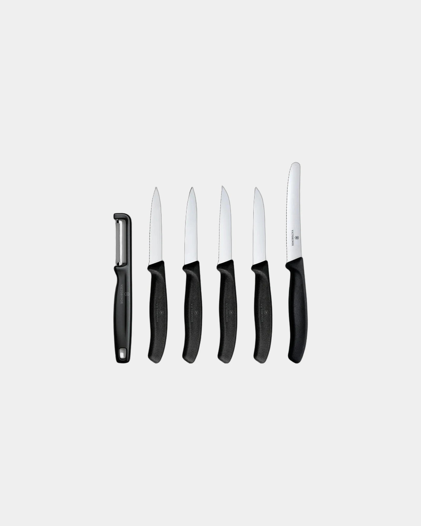 Küchenmesser Set Edelstahl Victorinox 11 cm zum Personalisieren - Schwarz