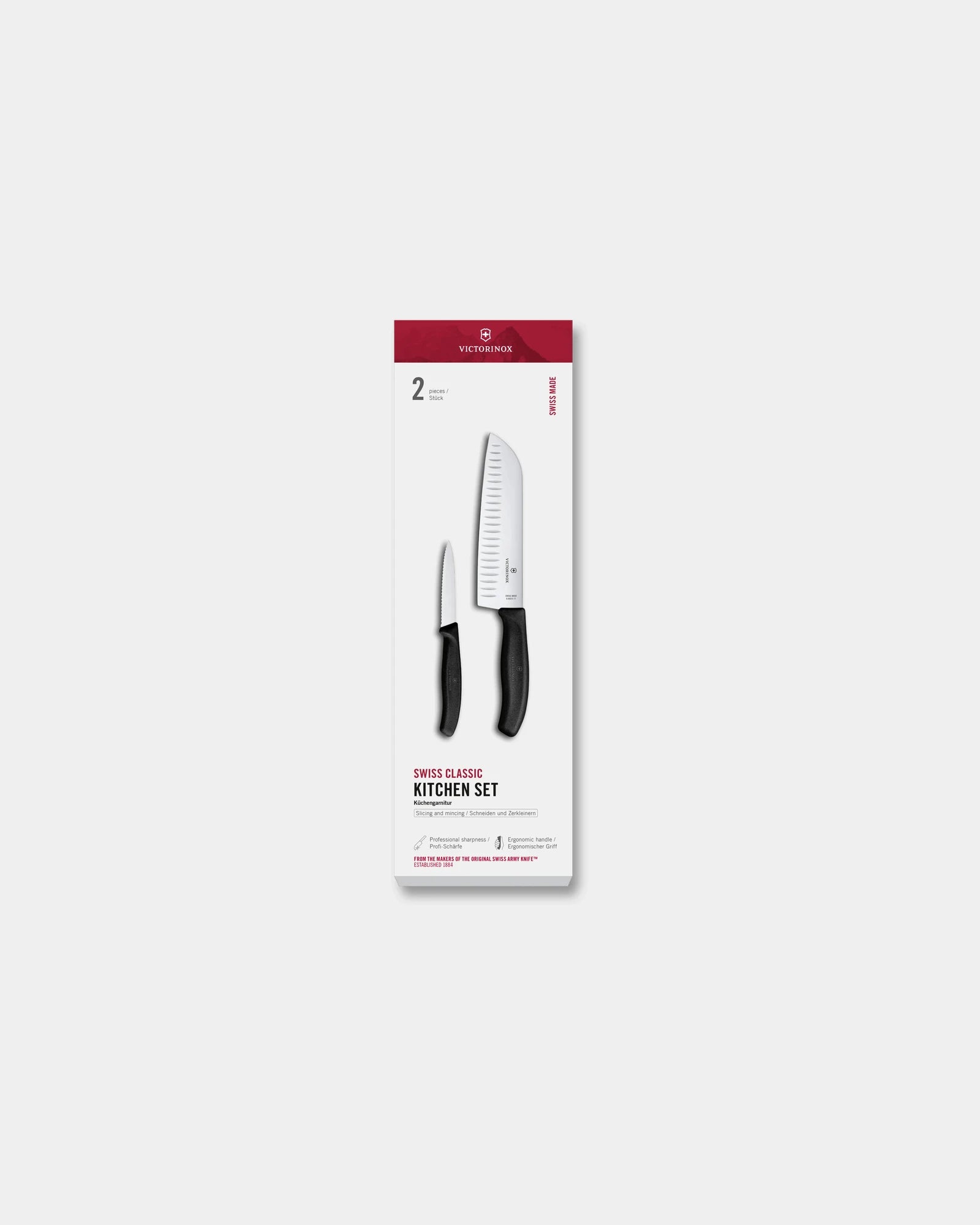 Küchenmesser Set 2 Teile Victorinox Swiss Classic zum Personalisieren - Schwarz