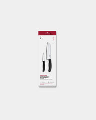 Küchenmesser Set 2 Teile Victorinox Swiss Classic zum Personalisieren - Schwarz