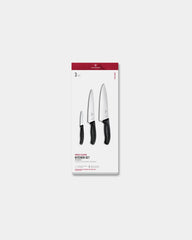Küchenmesser-Set Victorinox 3 Teile zum Personalisieren - Schwarz