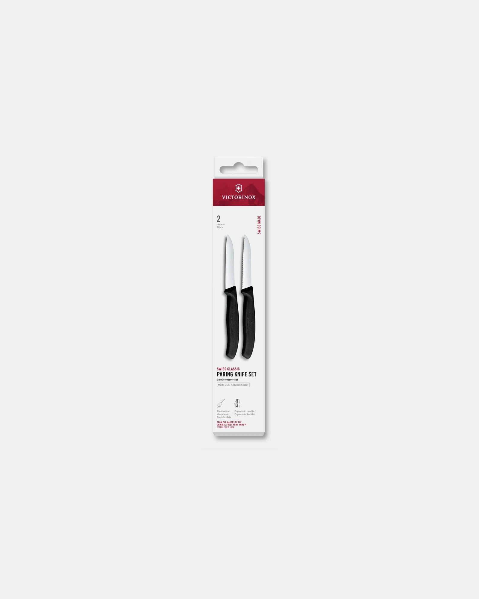 Küchenmesser Set 2-teilig Victorinox Swiss Classic zum Personalisieren - Schwarz