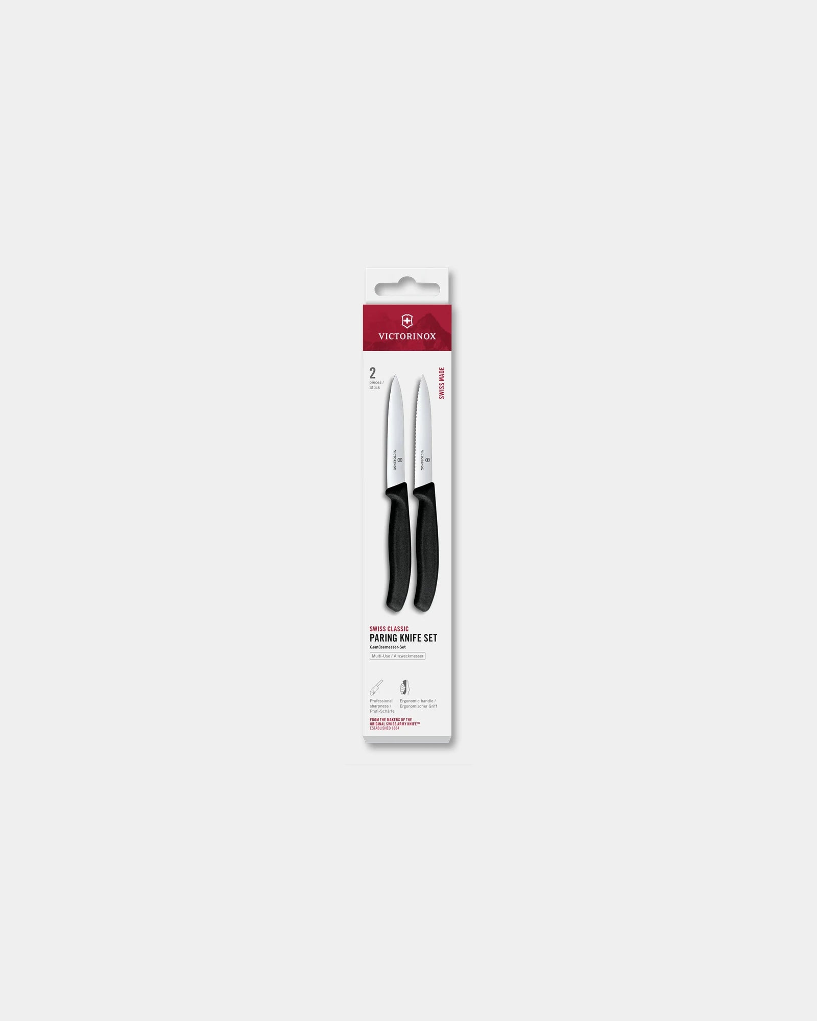Küchenmesser Swiss Classic 2-teilig zum Personalisieren - Schwarz