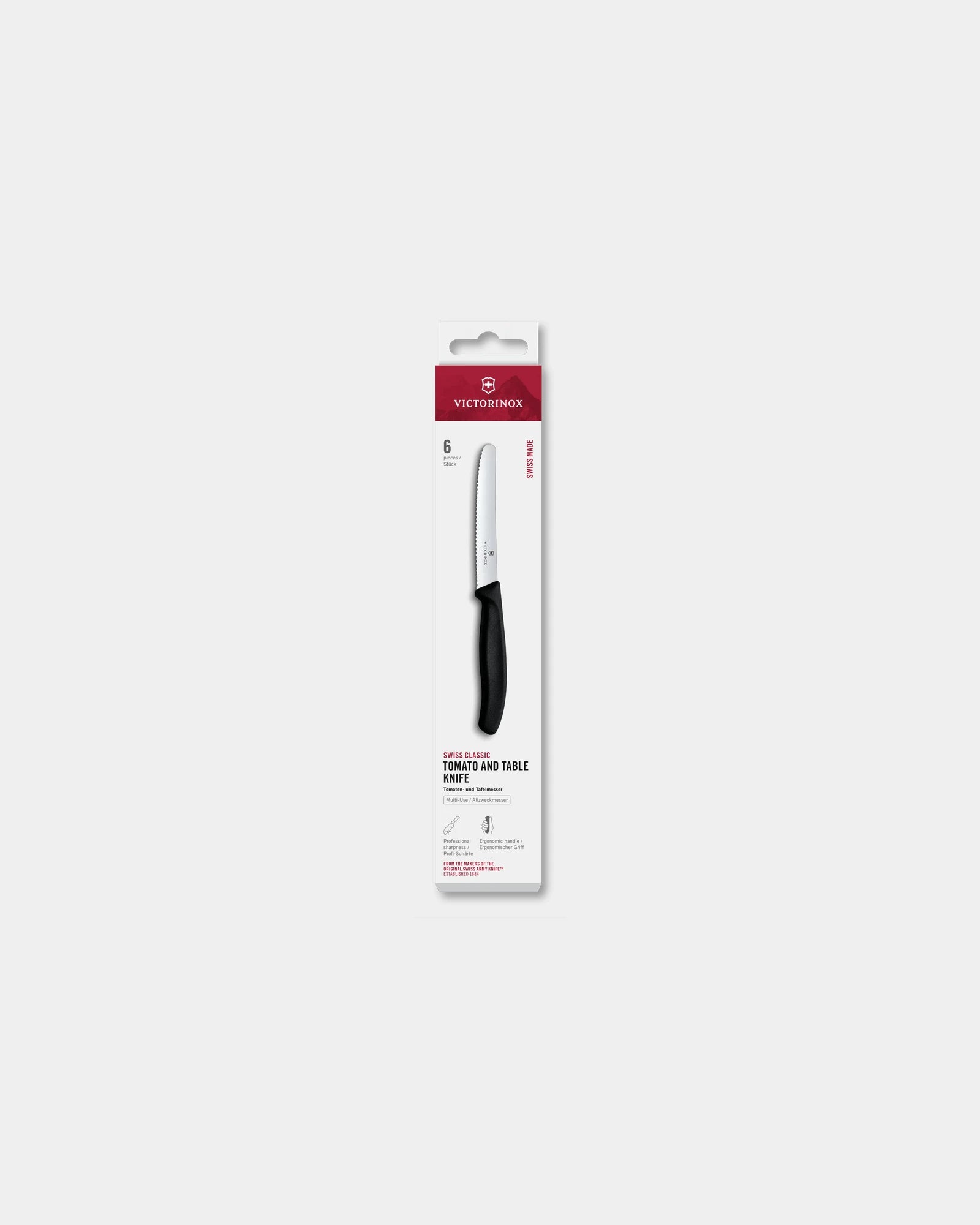Küchenmesser Set Victorinox Swiss Classic 6 Teile zum Personalisieren - Schwarz