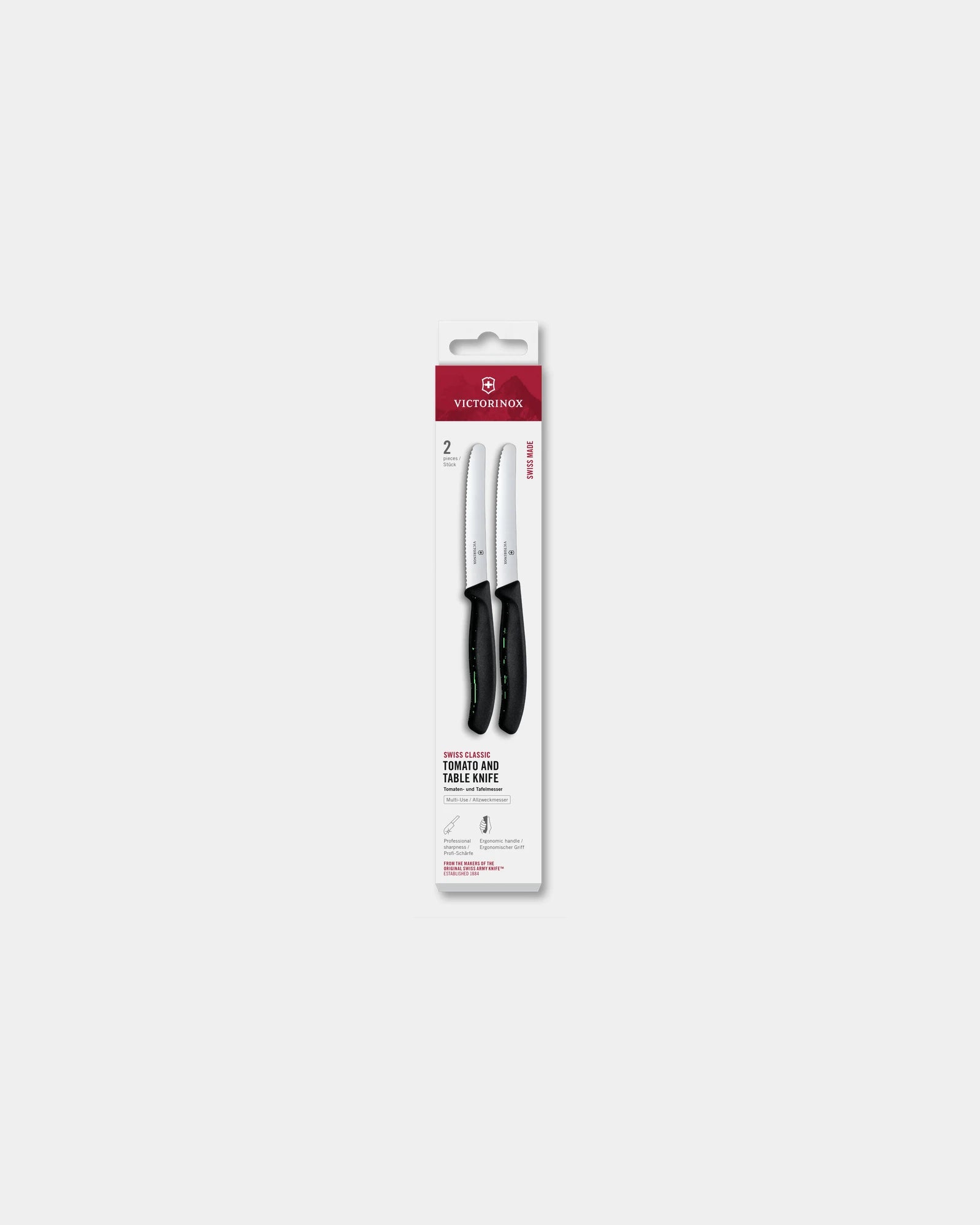 Küchenmesser Set Edelstahl Victorinox 11 cm zum Personalisieren - Schwarz