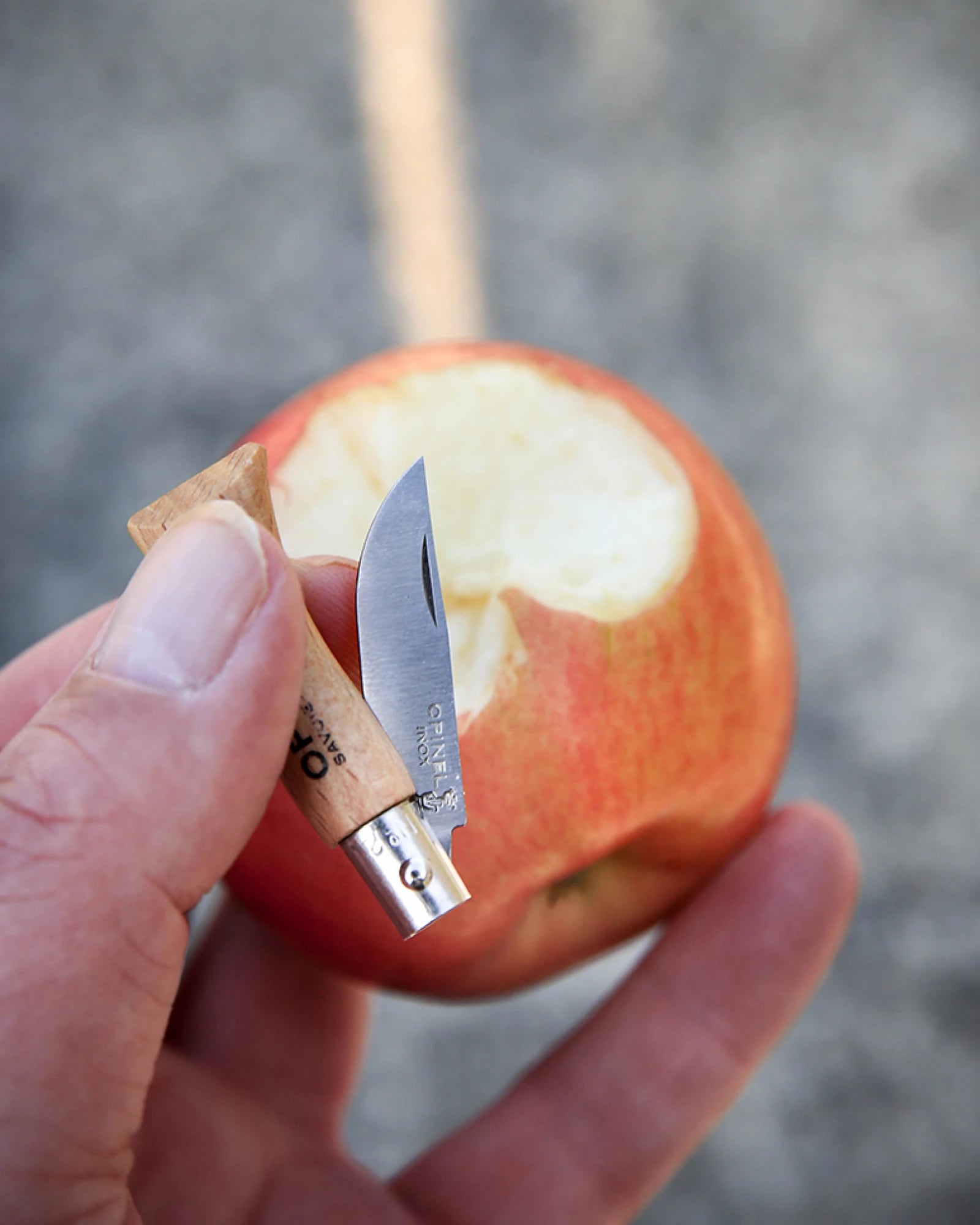 Klappmesser martensitischer Edelstahl Opinel N°02 Inox zum Personalisieren - 3