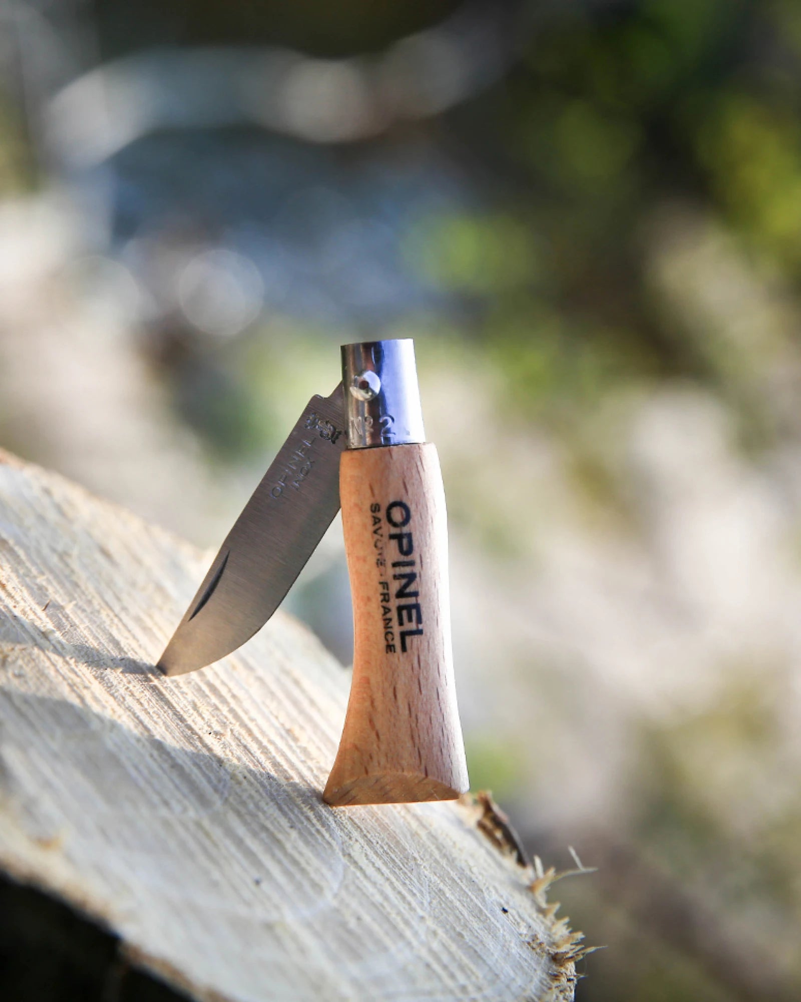 Klappmesser martensitischer Edelstahl Opinel N°02 Inox zum Personalisieren - 4