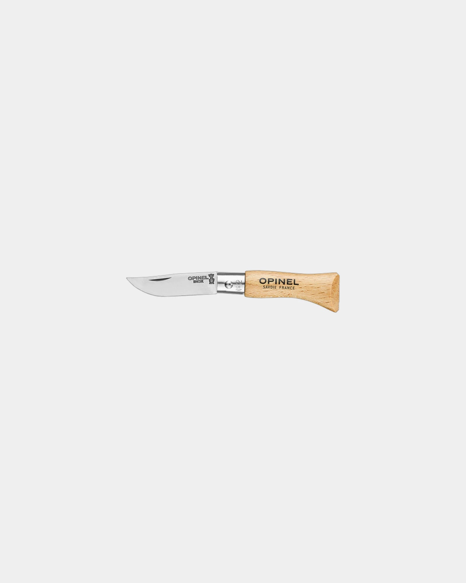 Klappmesser martensitischer Edelstahl Opinel N°02 Inox zum Personalisieren - Beige