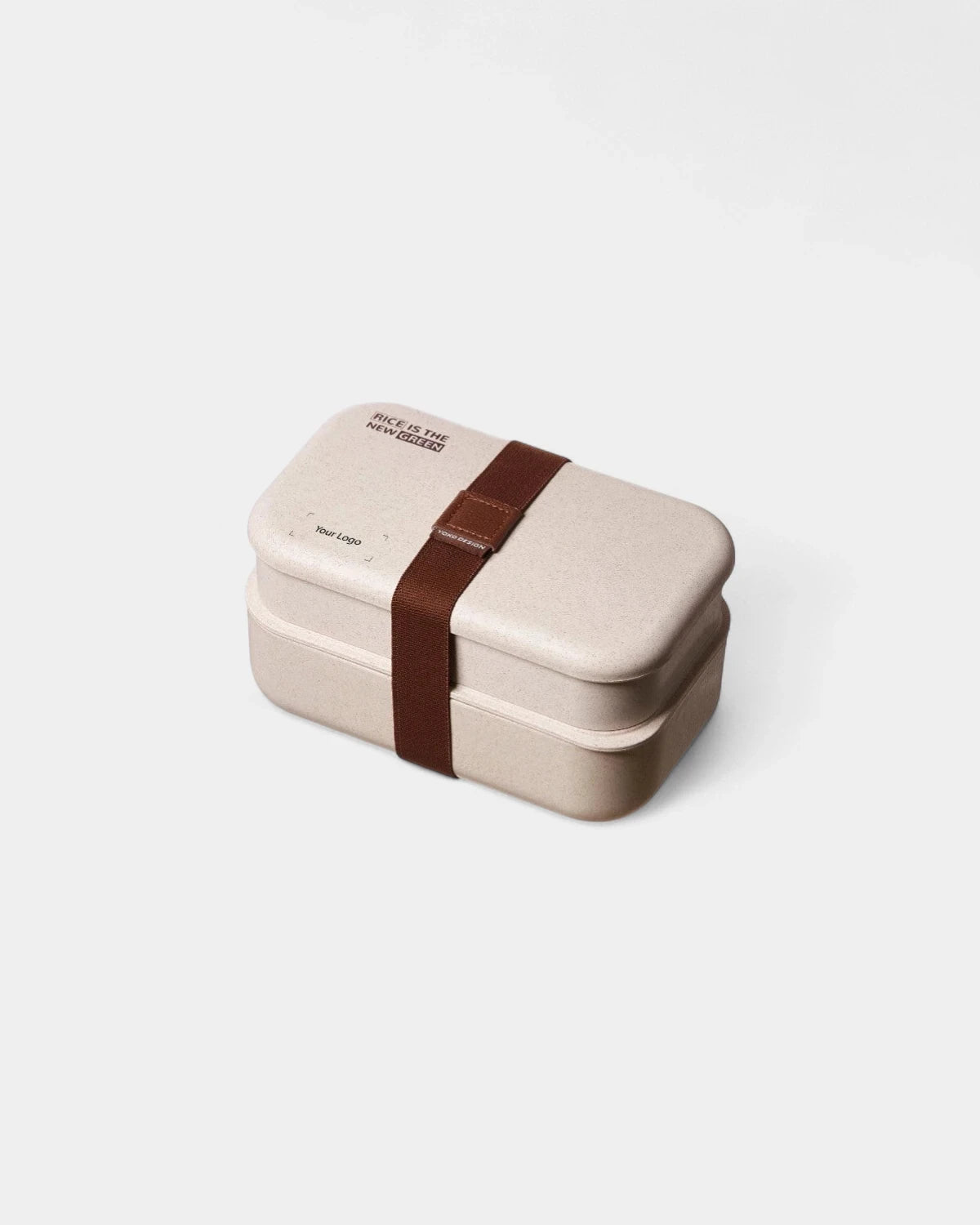 2-stöckige Lunchbox aus Holzfaser zum Personalisieren