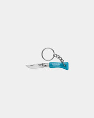 Schlüsselanhänger Edelstahl Opinel N°04 zum Personalisieren - Blau