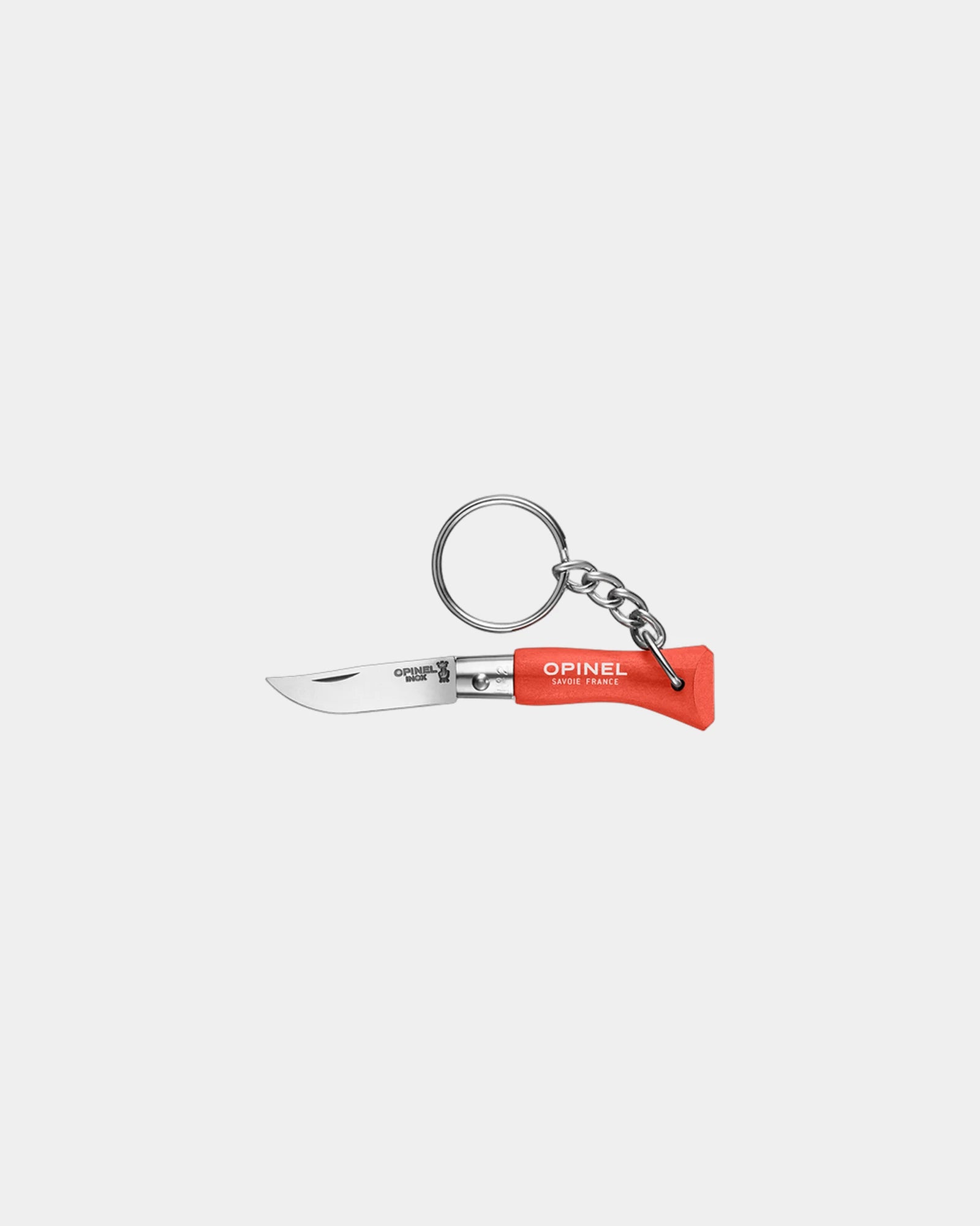 Schlüsselanhänger Edelstahl Opinel N°04 zum Personalisieren - Orange
